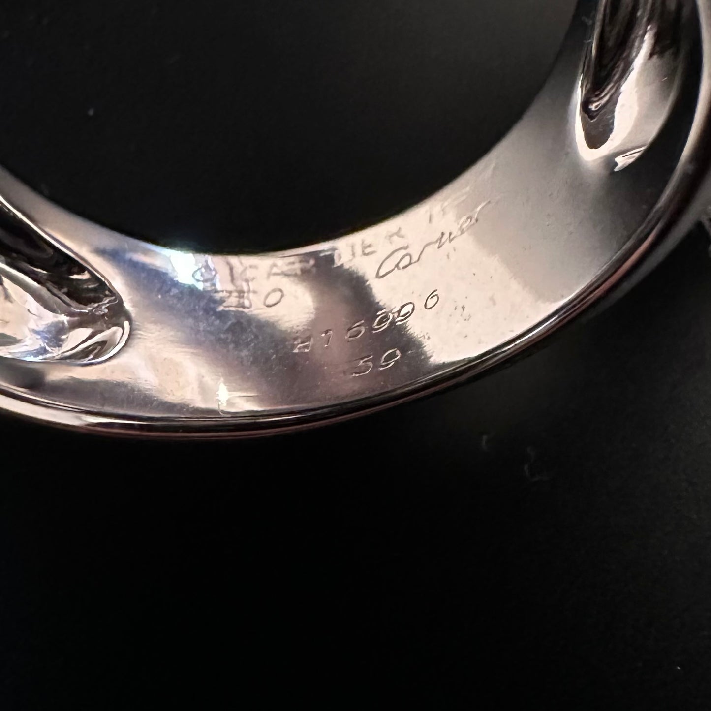 97s Cartier Nouvelle Vague ring vintage 750 59