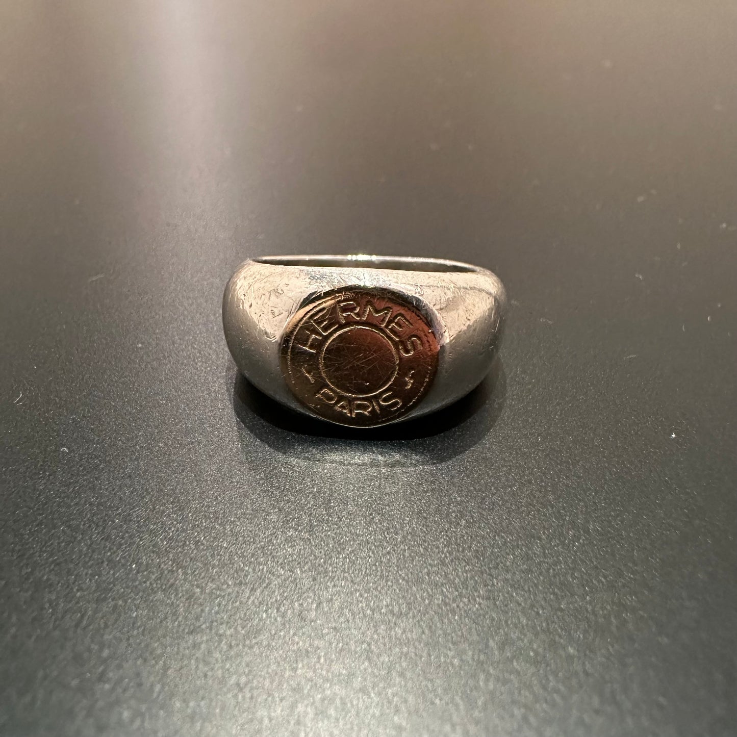 80-90s Hermès Sellier Ring vintage 925 750