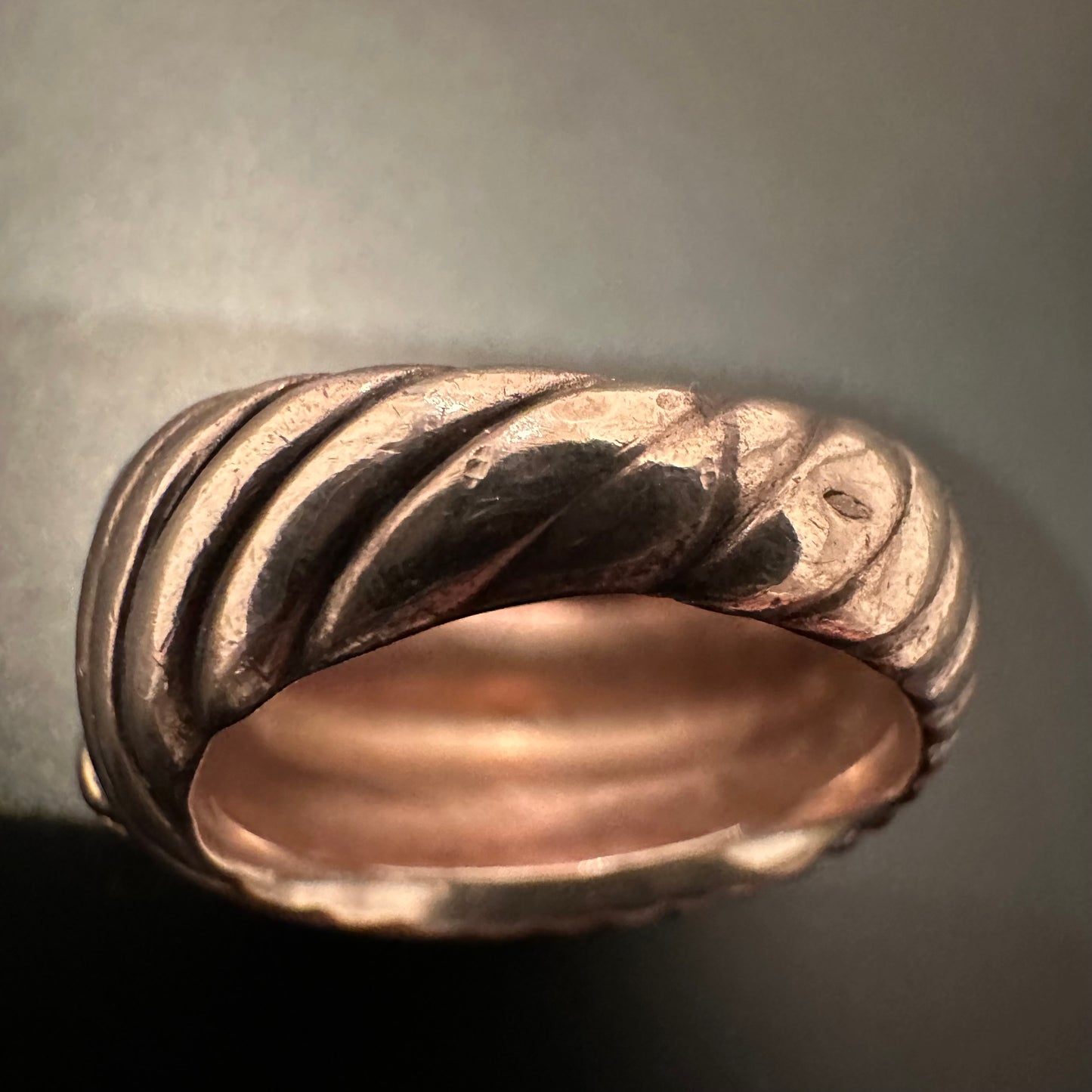 70-80s Hermès Broderie Ring 925 750