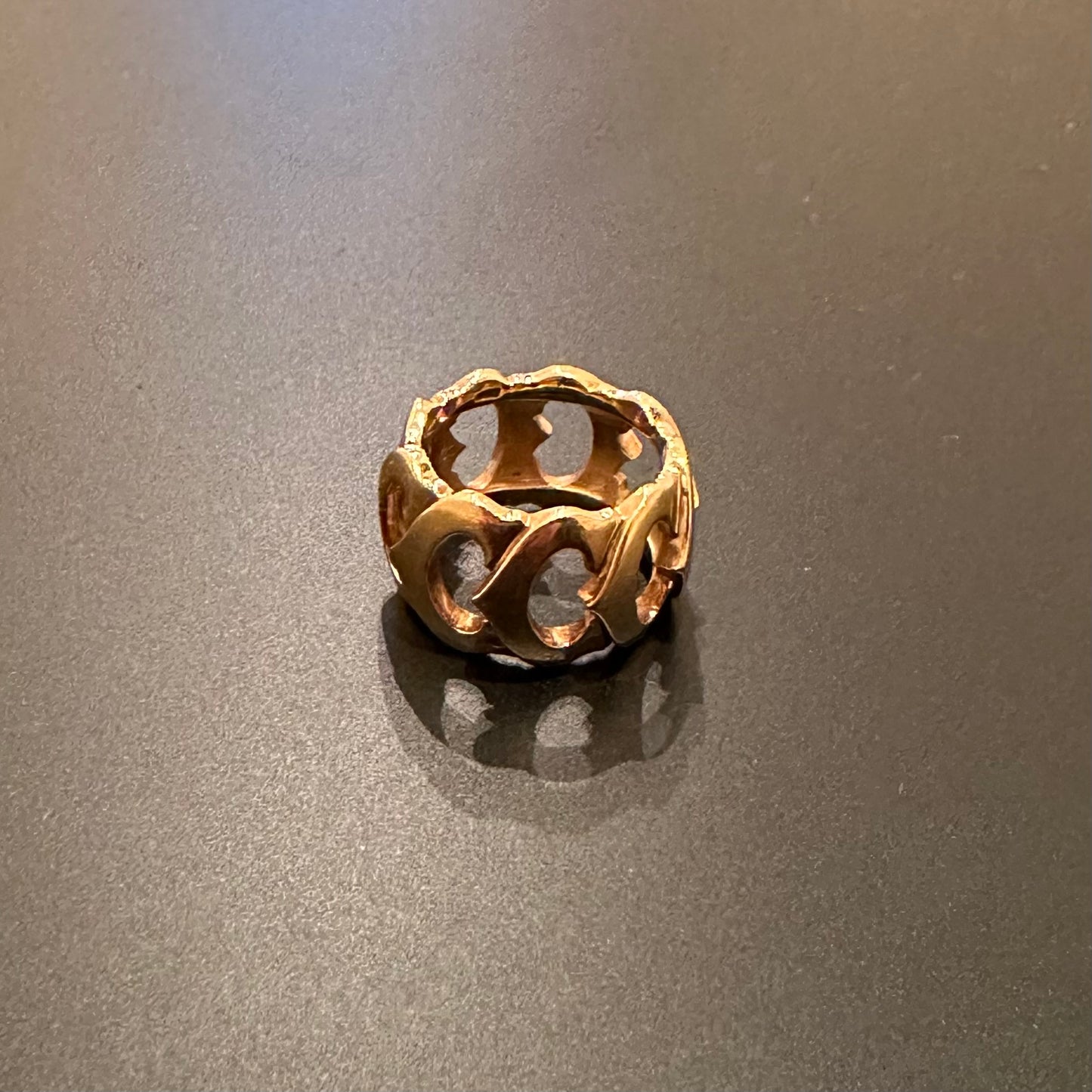 80-90s Cartier C de Cartier ring vintage 750