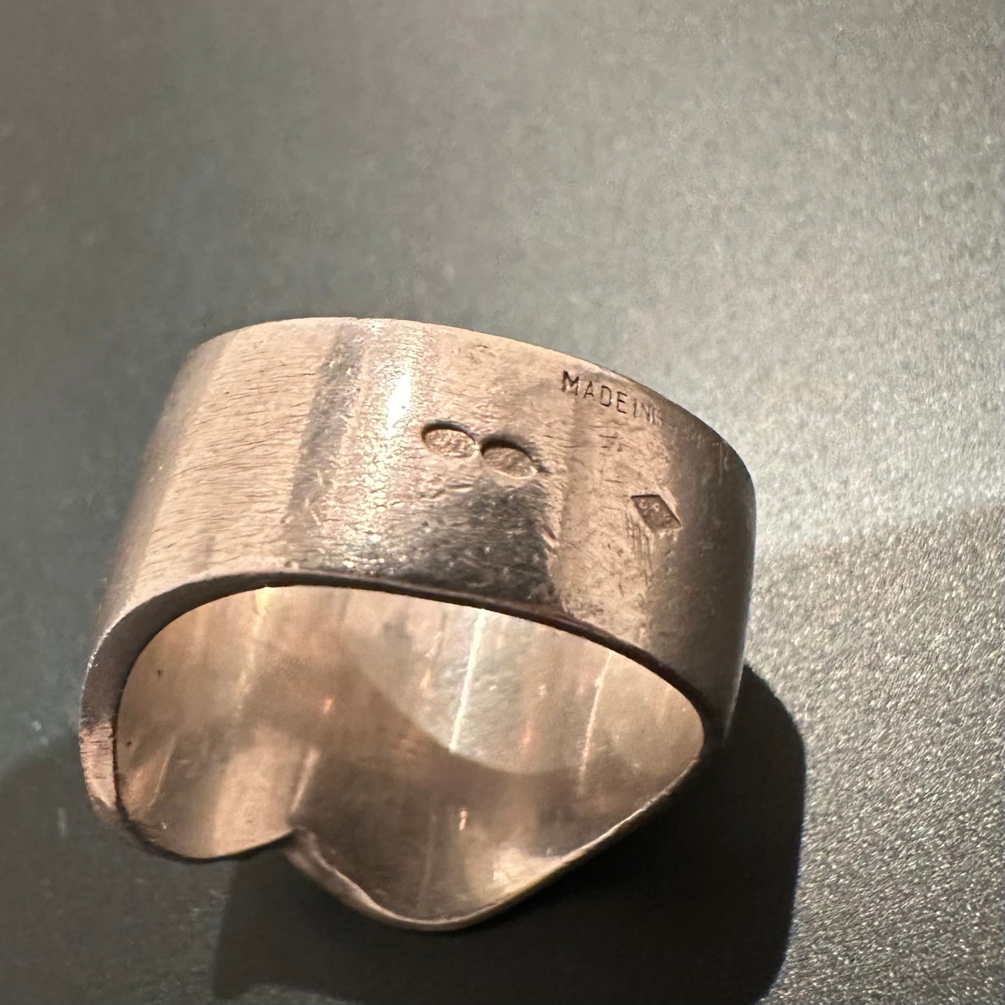80-90s Hermès ZIP ring 925 750