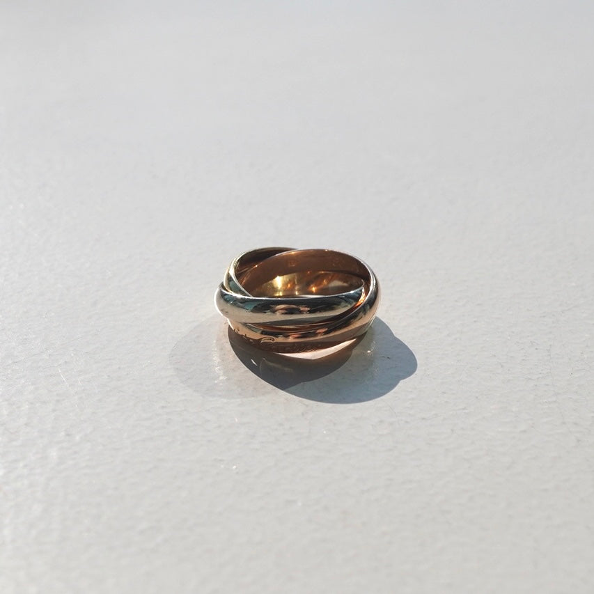 80s Cartier Trinity ring vintage 750 カルティエ トリニティ リング ヴィンテージ – mood Tokyo  vintage