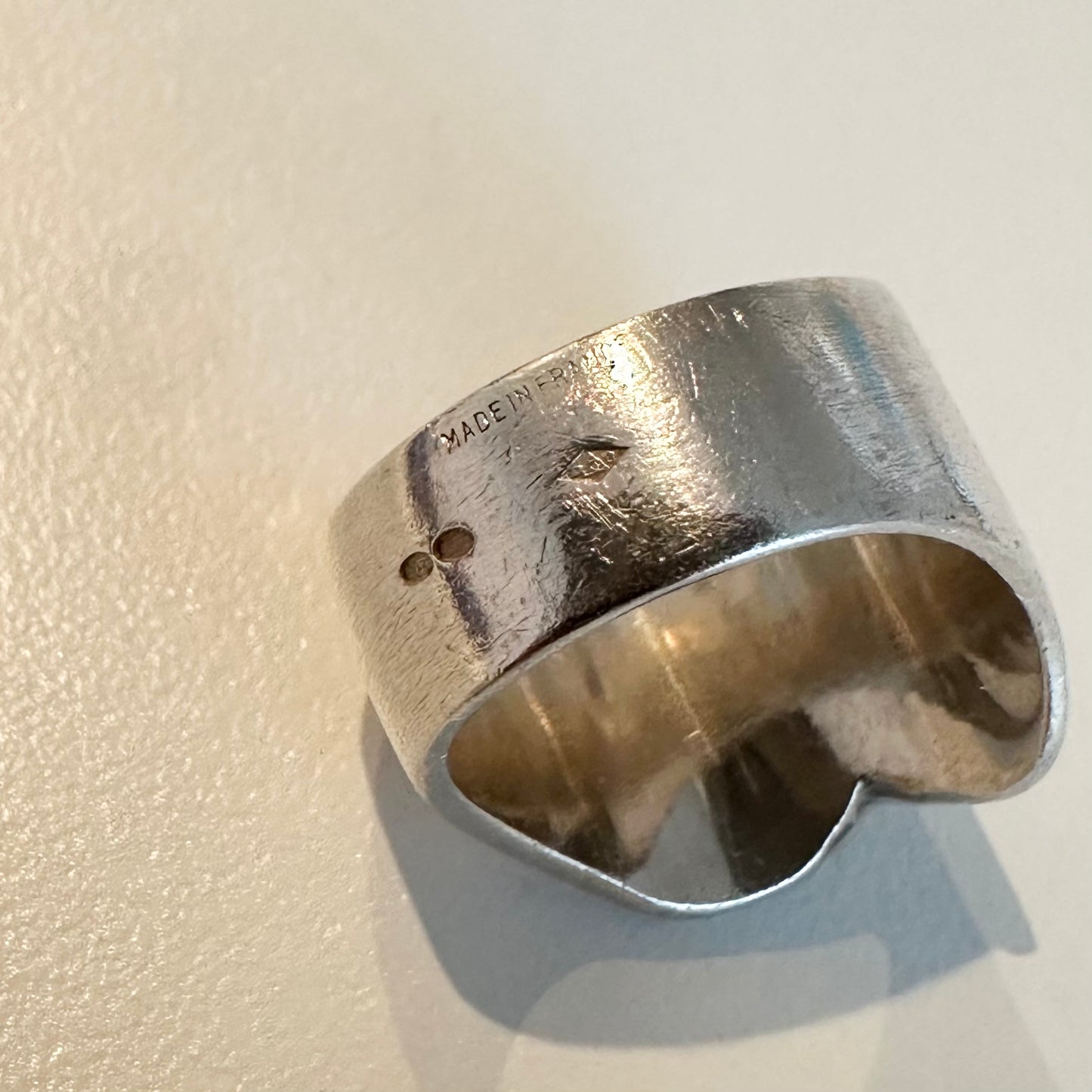 80-90s Hermès ZIP ring 925 750