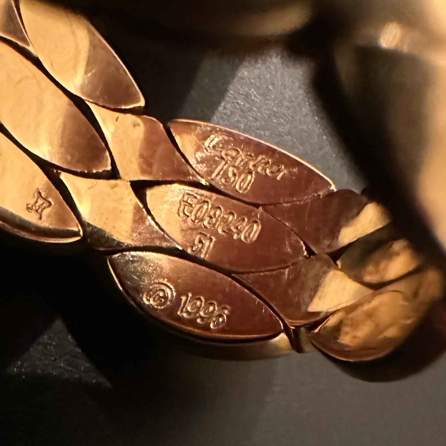 96s Cartier ring vintage 750