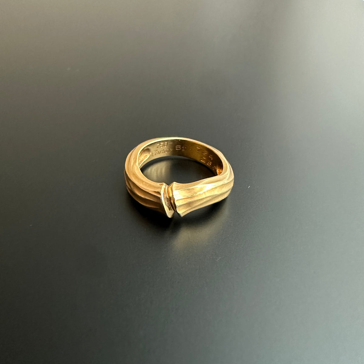 90s Cartier Bamboo ring vintage 750