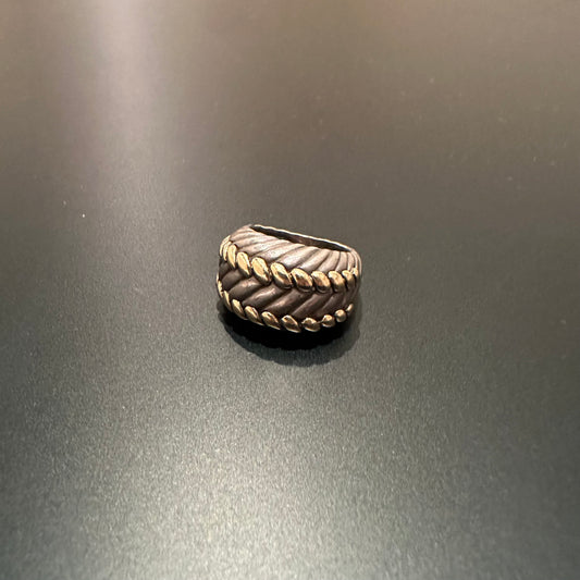70-80s Hermès Broderie Ring 925 750