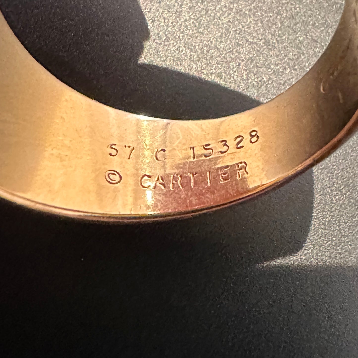 93s Cartier Agate ring vintage 750