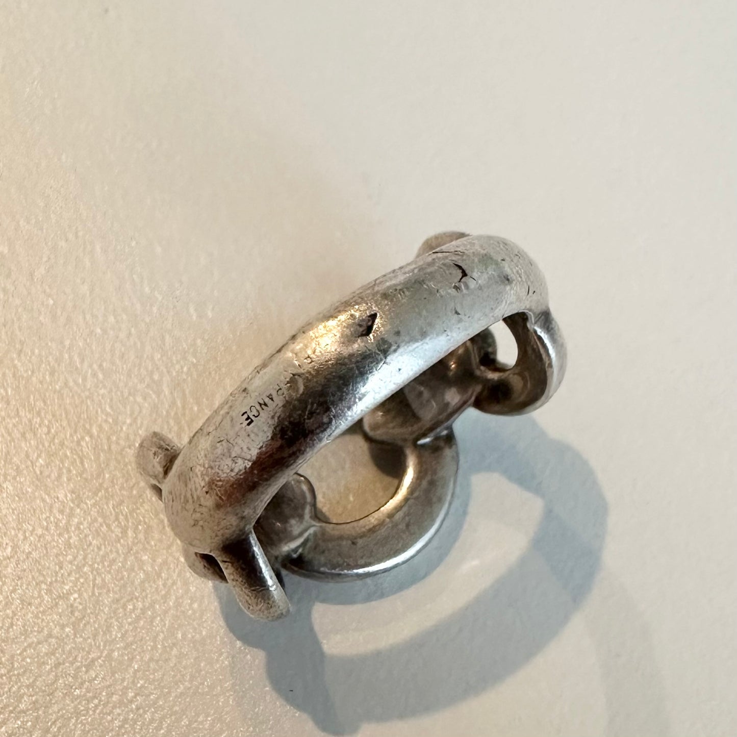 80-90s Hermès Frontail ring vintage 925 57