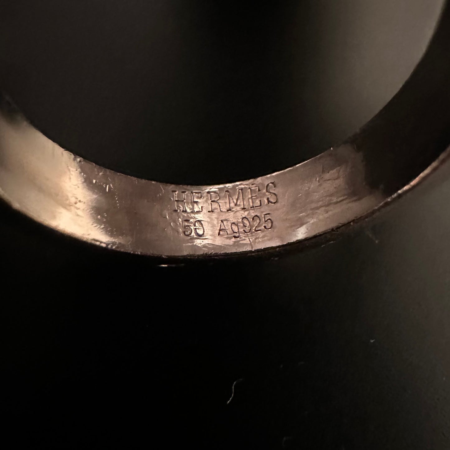 00s Hermès Etrier ring vintage 925