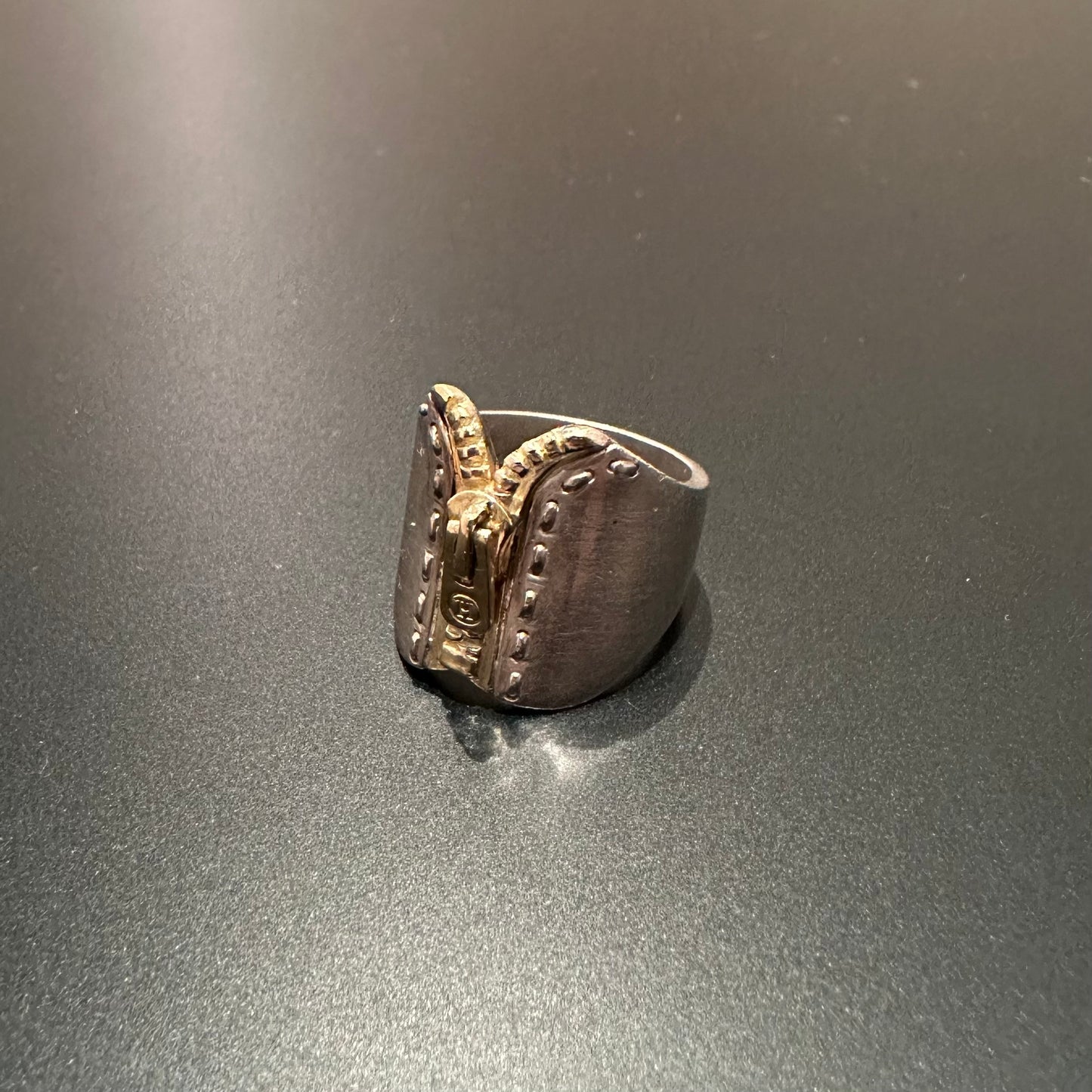 80-90s Hermès ZIP ring 925 750