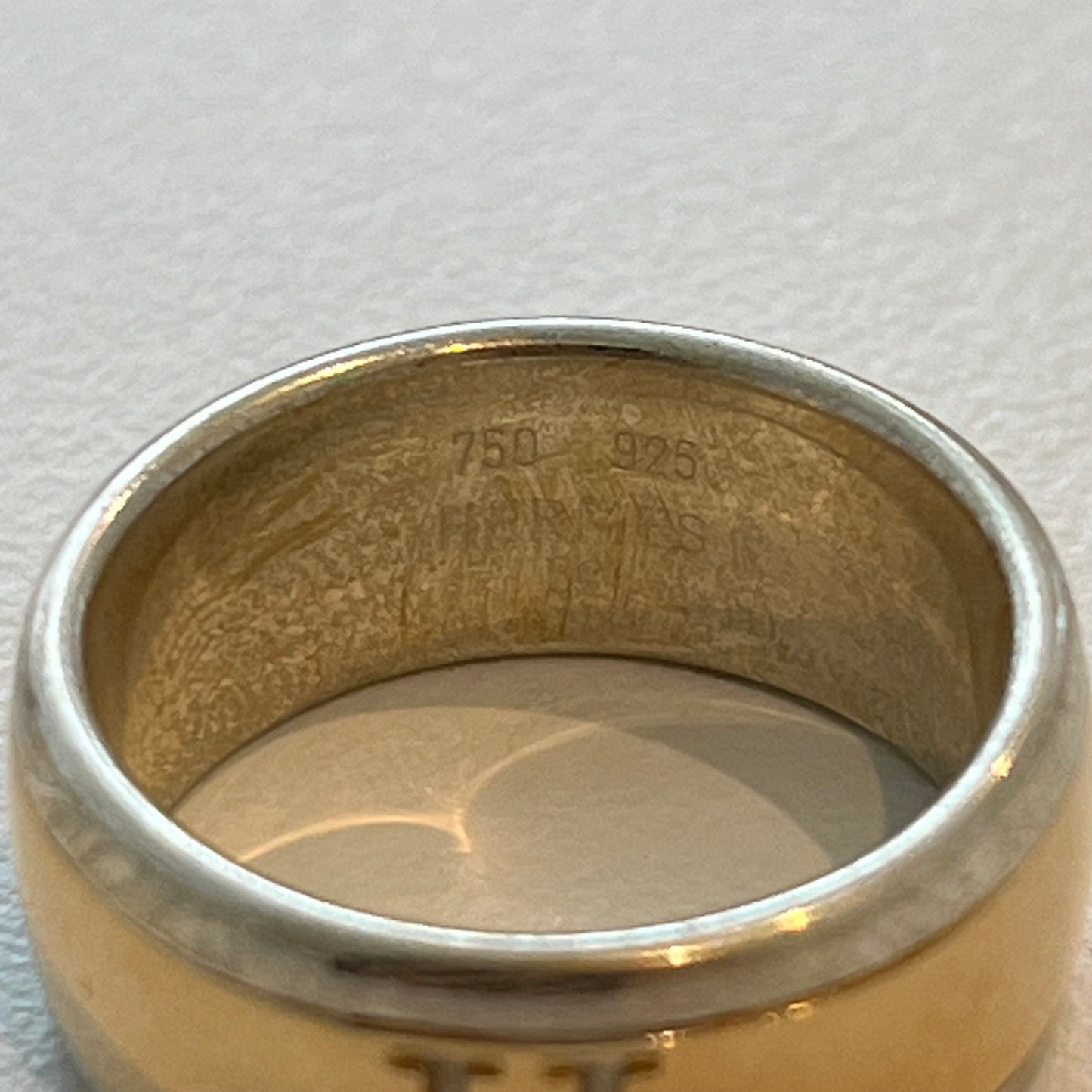 90-00s Hermès ring vintage 925 750