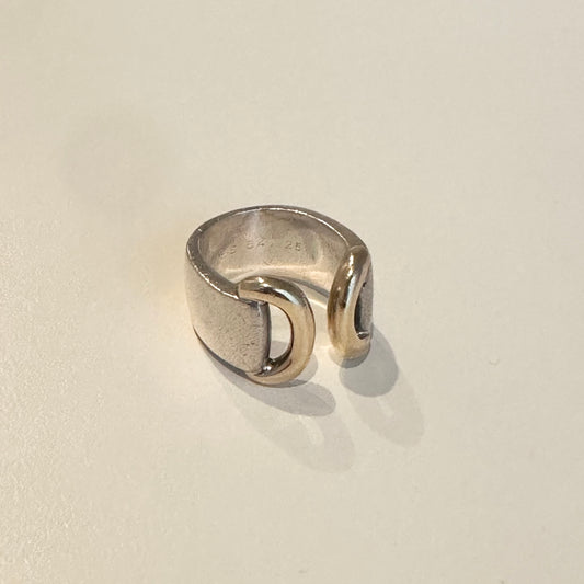 80-90s Hermès Echo ring 925 750
