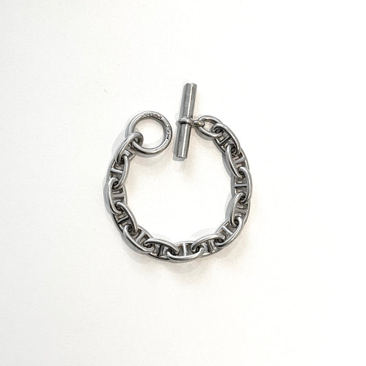 80-90s Hermès Chaine d'ancre bracelet GM 13 筆記体