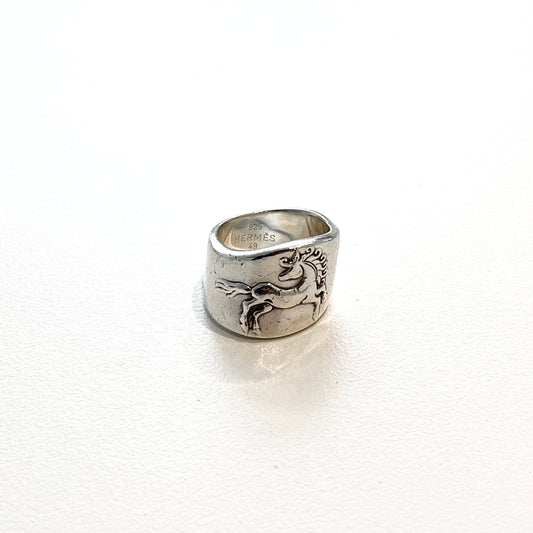 90-00s Hermès Horse ring vintage 925