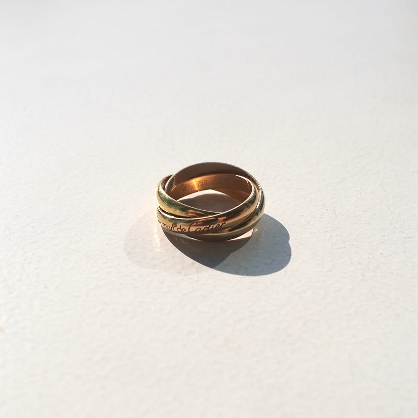 80s-90s Cartier Trinity ring vintage 750