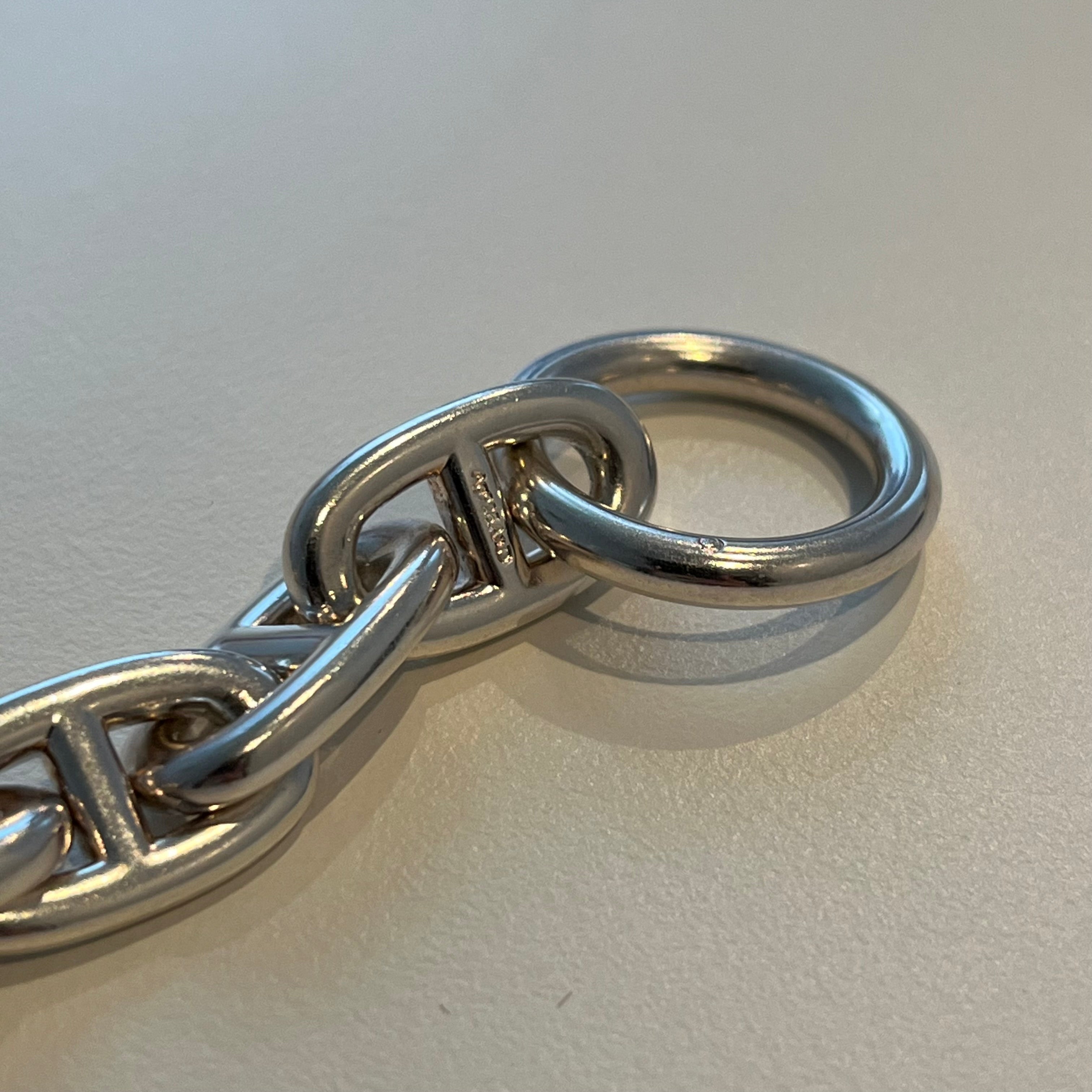 HERMES エルメス シェーヌダンクル GM 13 925 ブレスレット エルメス シェーヌダンクルブレスレット GM 13コマ シルバー