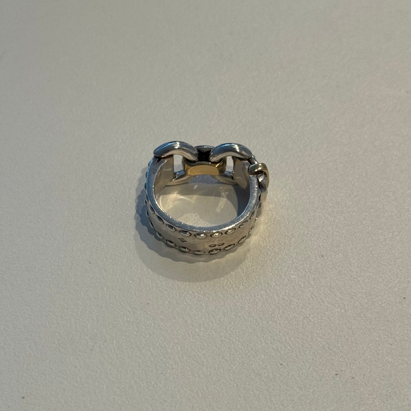 80-90s Hermès Montevideo ring vintage SV925 AU750