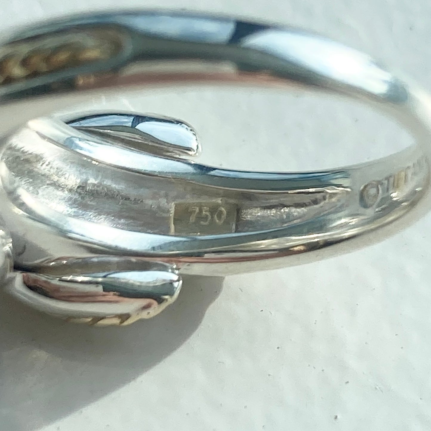 90s TIFFANY&Co. Vintage ring SV925 AU750