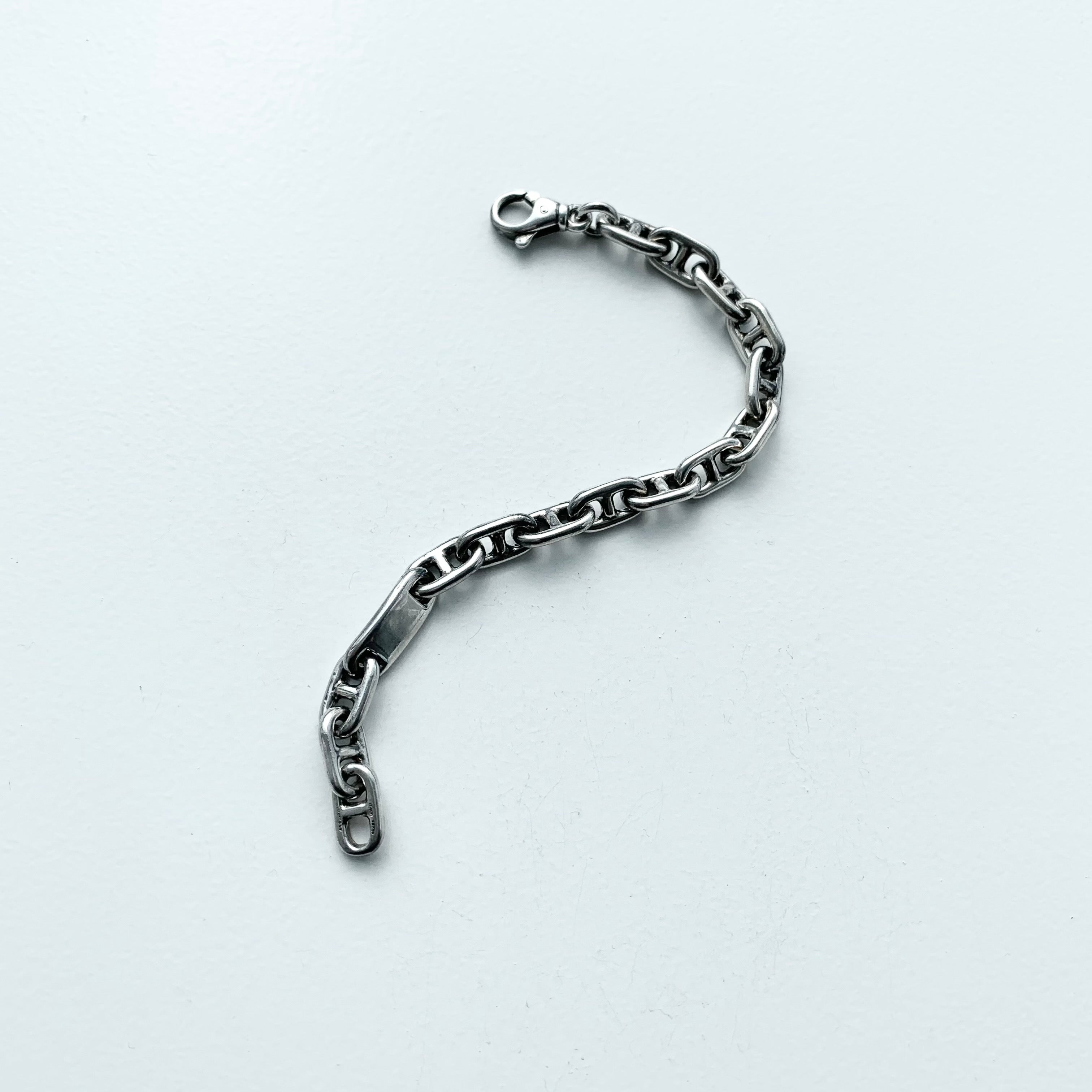 Vintage Anchor Chain SV925 Bracelet | hartwellspremium.com