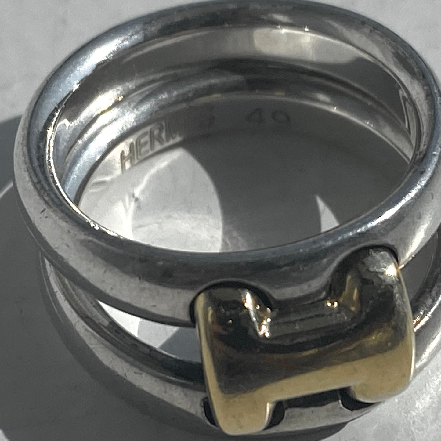 Hermès Olympe ring vintage SV925 AU750