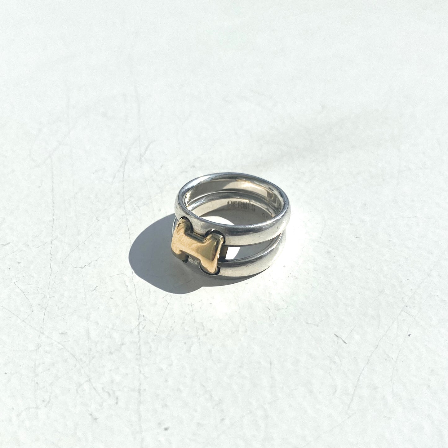 Hermès Olympe ring vintage SV925 AU750