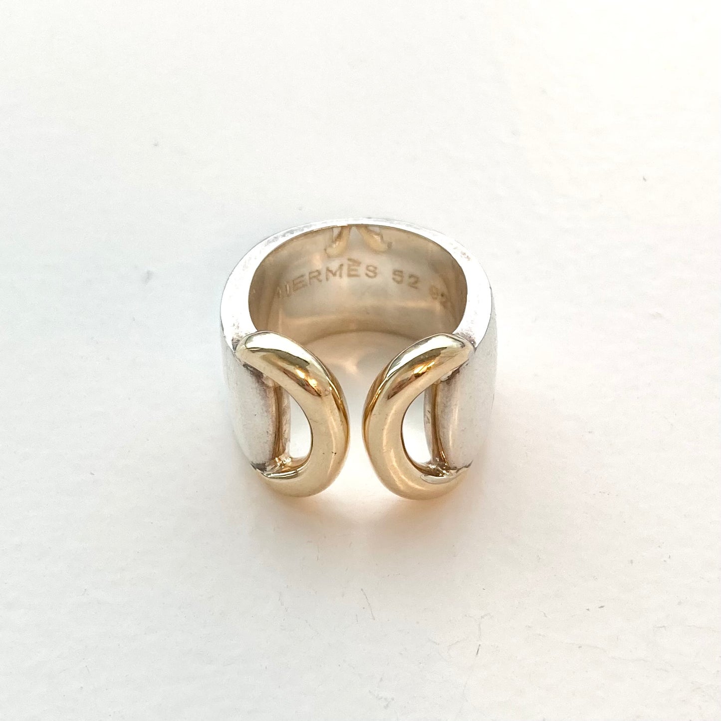 80s Hermès vintage Ring SV925 AU750