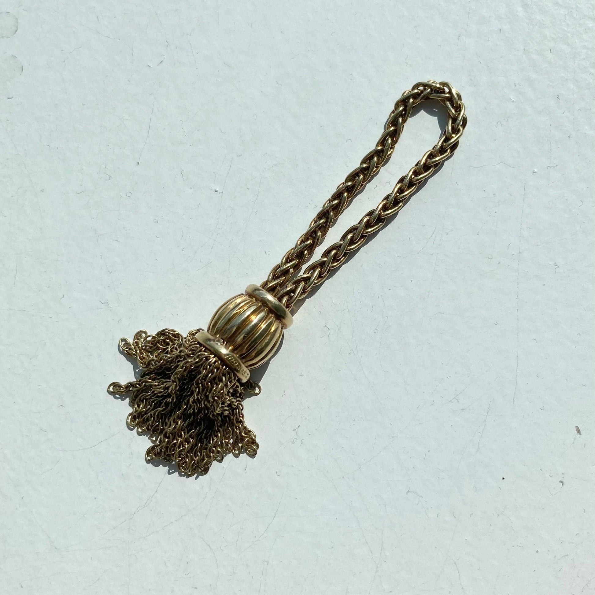 60s Hermes Charm vintage 18K エルメス チャーム タッセル フリンジ 