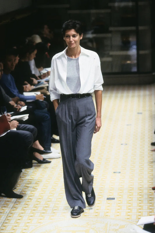 Spring1999 Hermès by Martin Margiela Linen Vareuse shirt