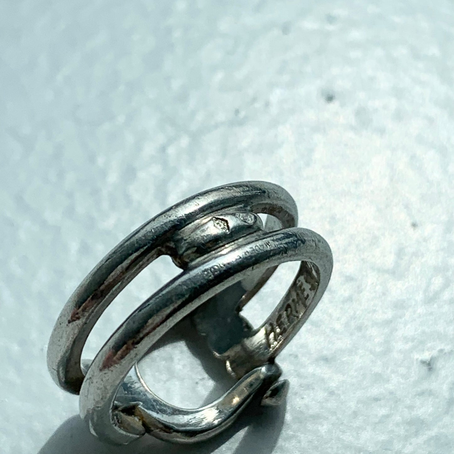 -60s Hermès vintage ring SV800 #8-9