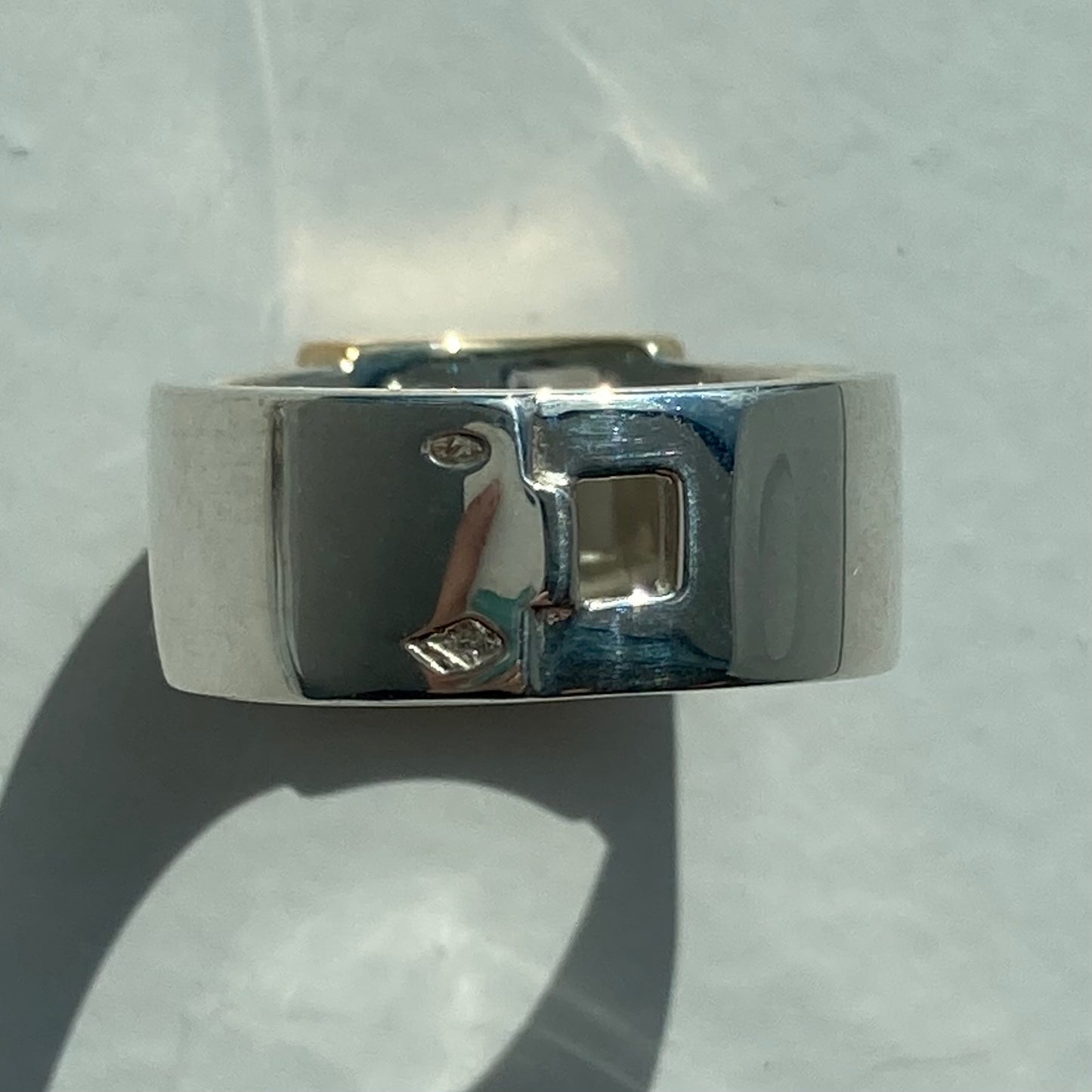Hermès Hercures ring vintage SV925 AU750