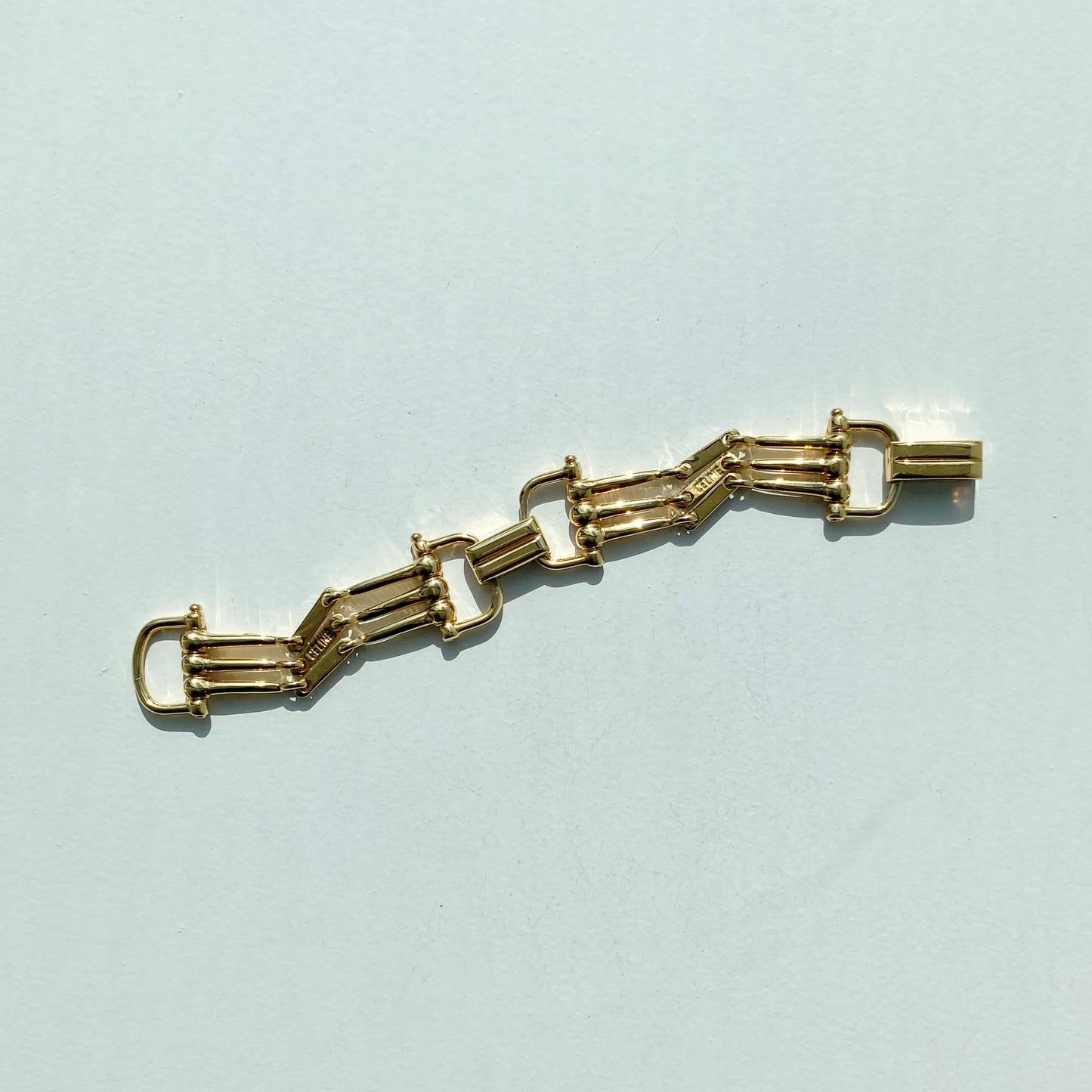 Celine Horsebit chain bracelet vintage