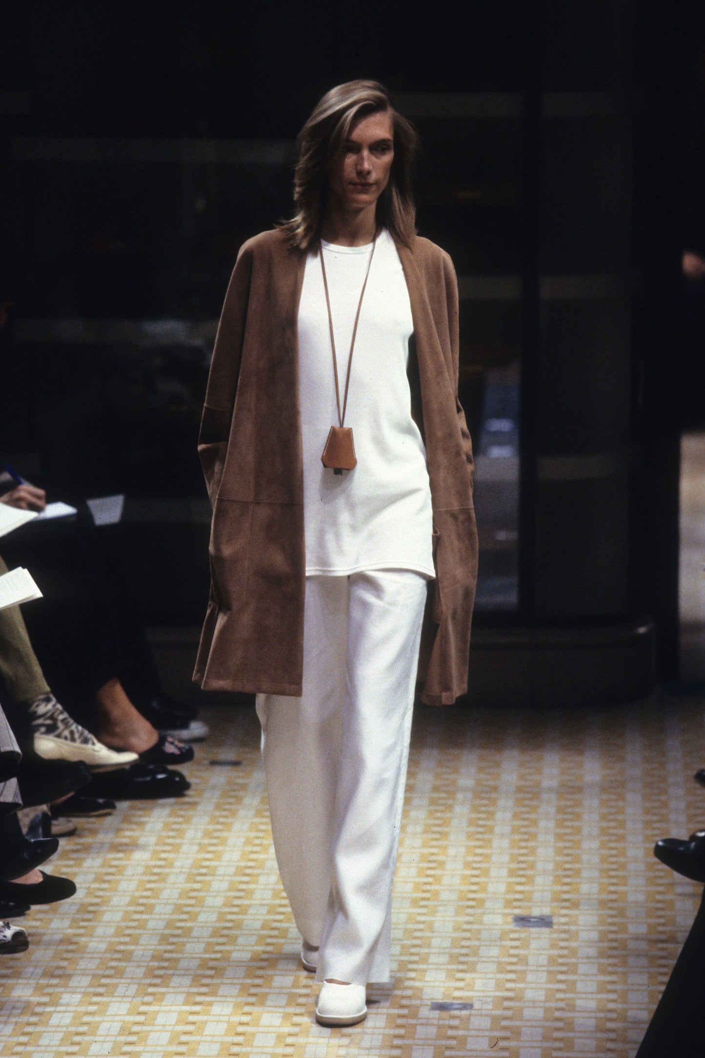 Spring1999 Hermès by Martin Margiela crochet leather necklace BR