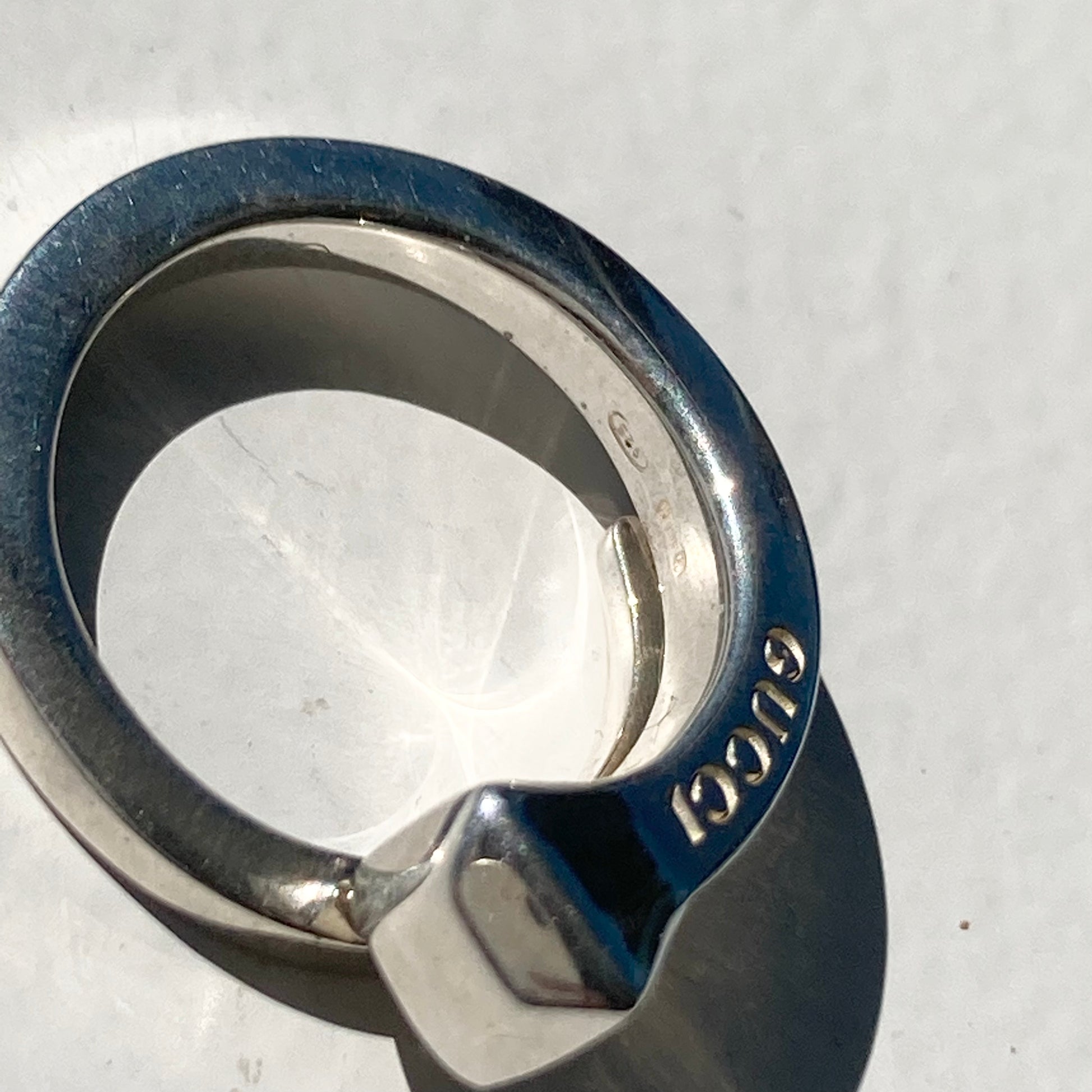 90s GUCCI Nail ring vintage グッチ ネイル モチーフ リング SV925