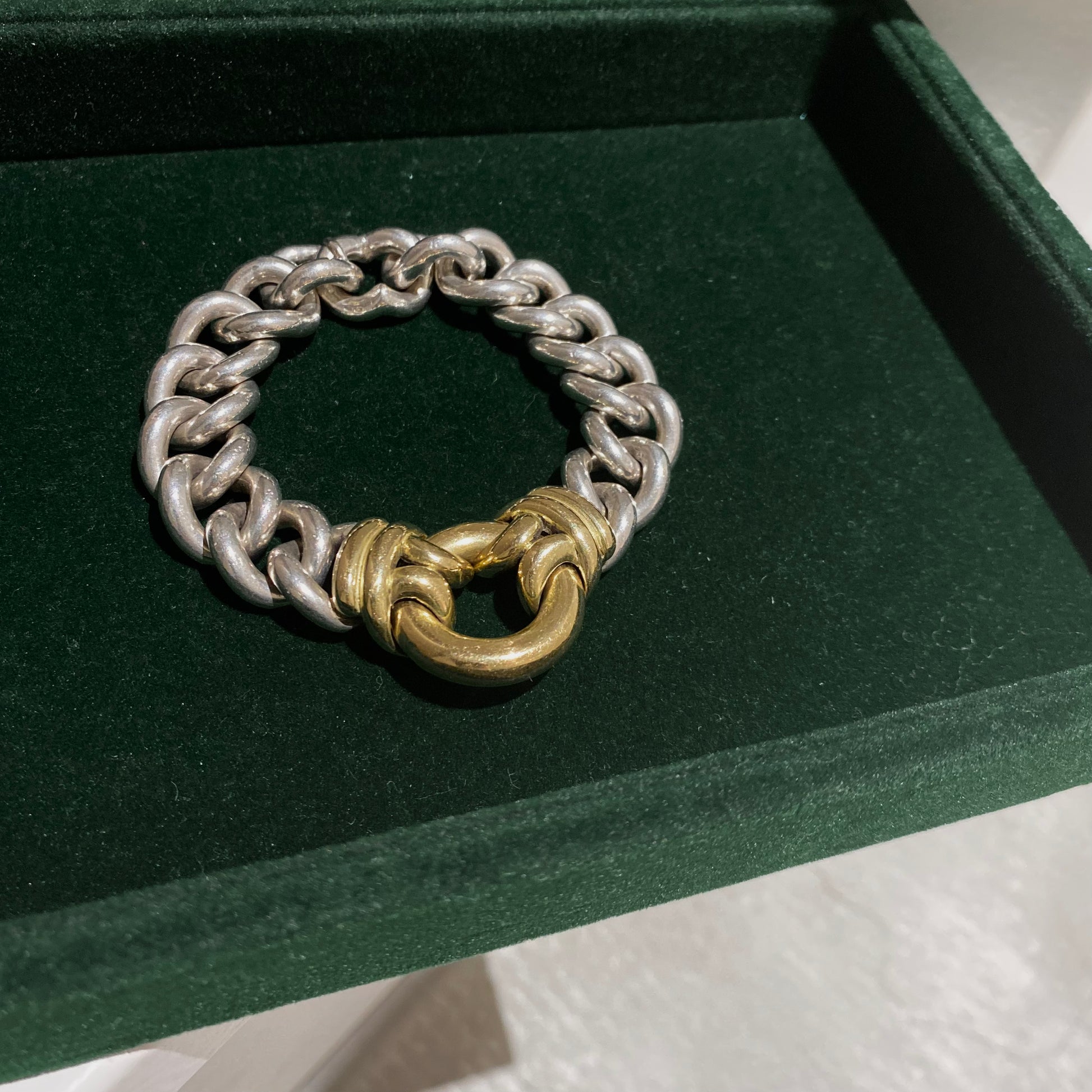 【サマーセール中】Euro Vintage ブレスレット 70-80s Hermès Eros bracelet vintage SV800 AU750 エルメス