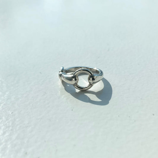 Hermès horse bit ring SV925 #9-10