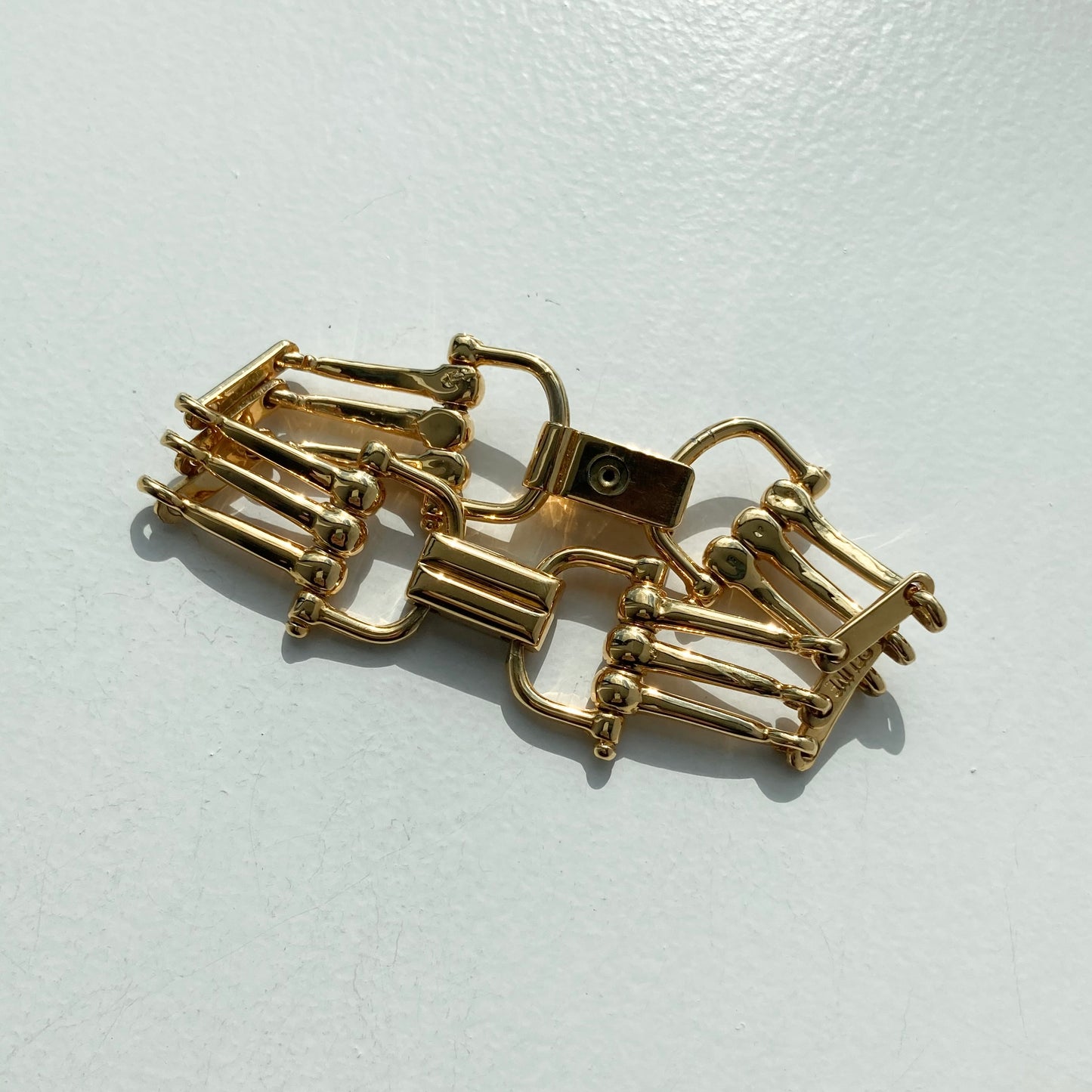 Celine Horsebit chain bracelet vintage