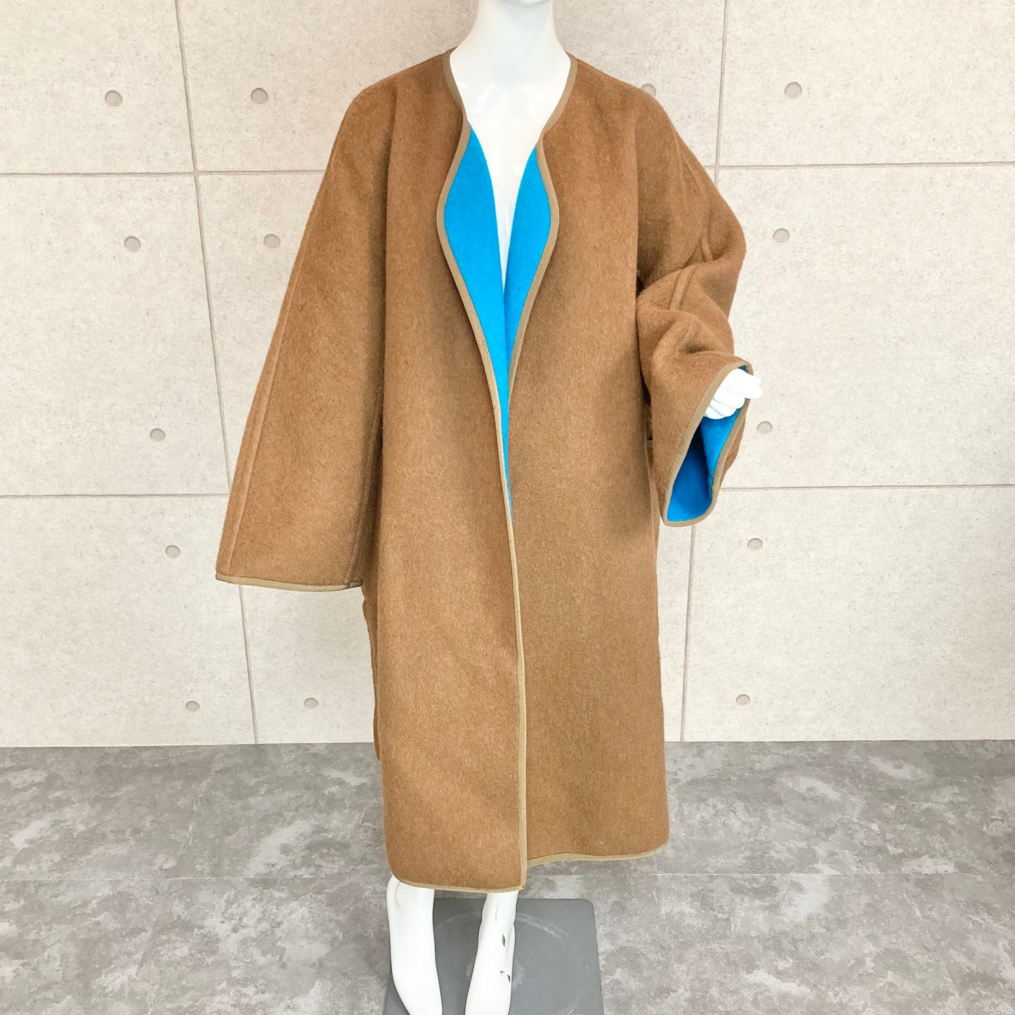 70s Hermès reversible over coat vintage
