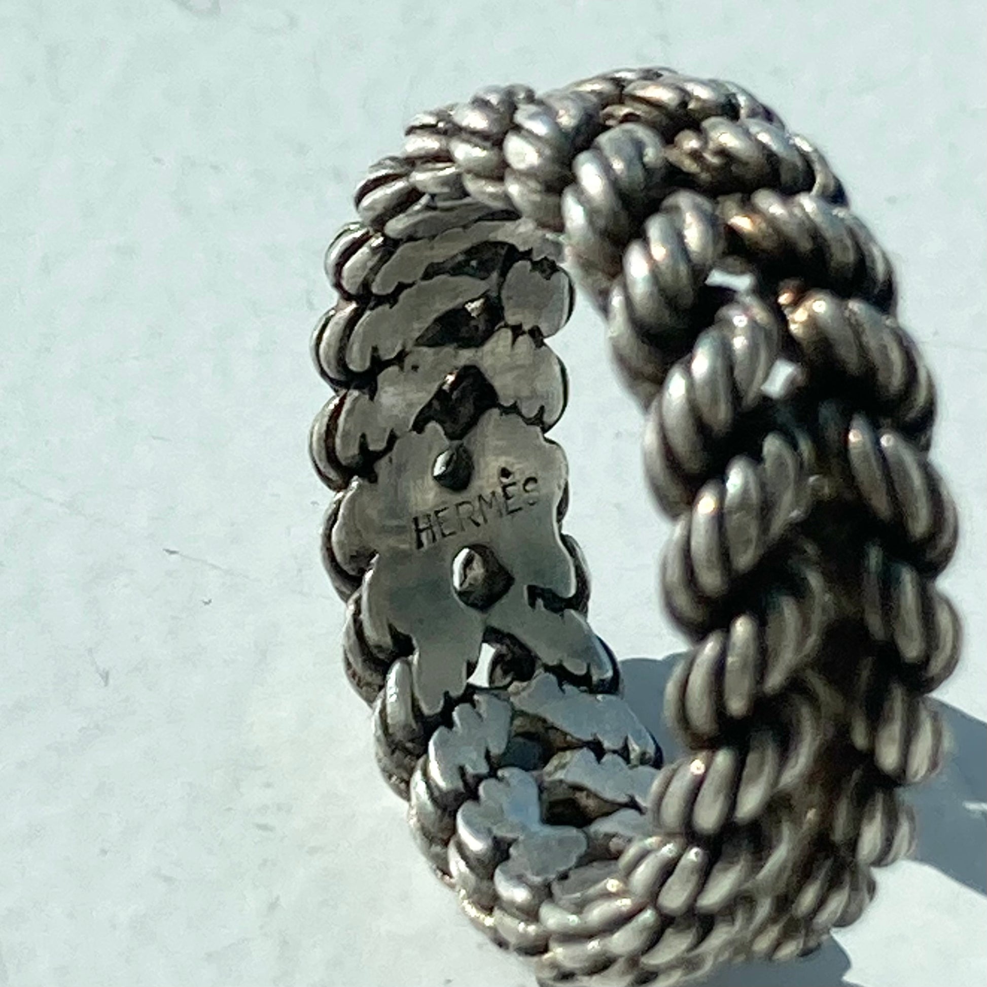 60s Hermes vintage ring SV800 エルメス ヴィンテージ ロープ リング 60s Hermes vintage ring SV800 エルメス ヴィンテージ ロープ リング