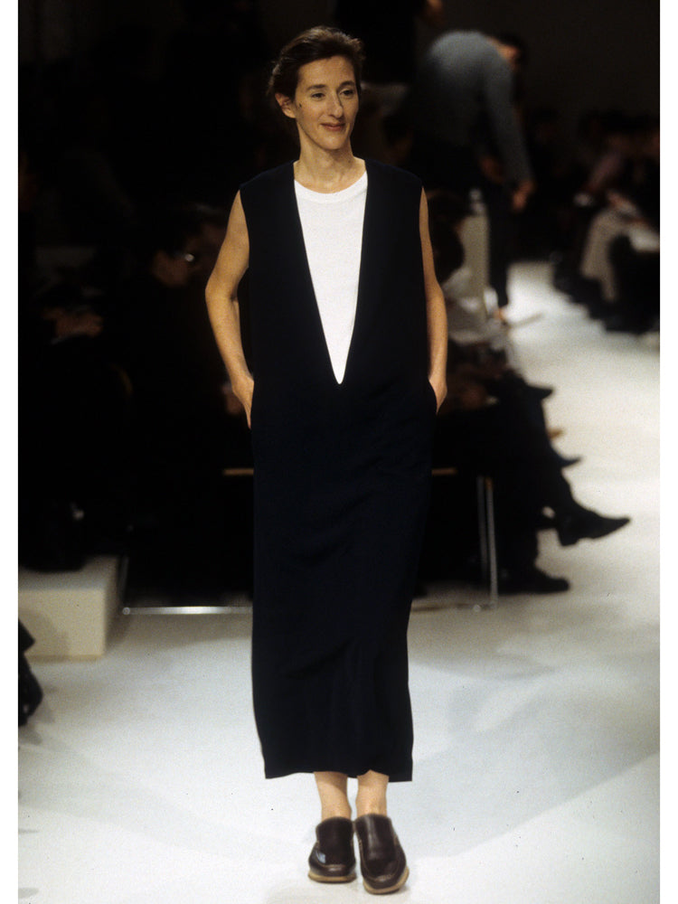 Spring2000 Hermès by Martin Margiela Silk Vareuse dress