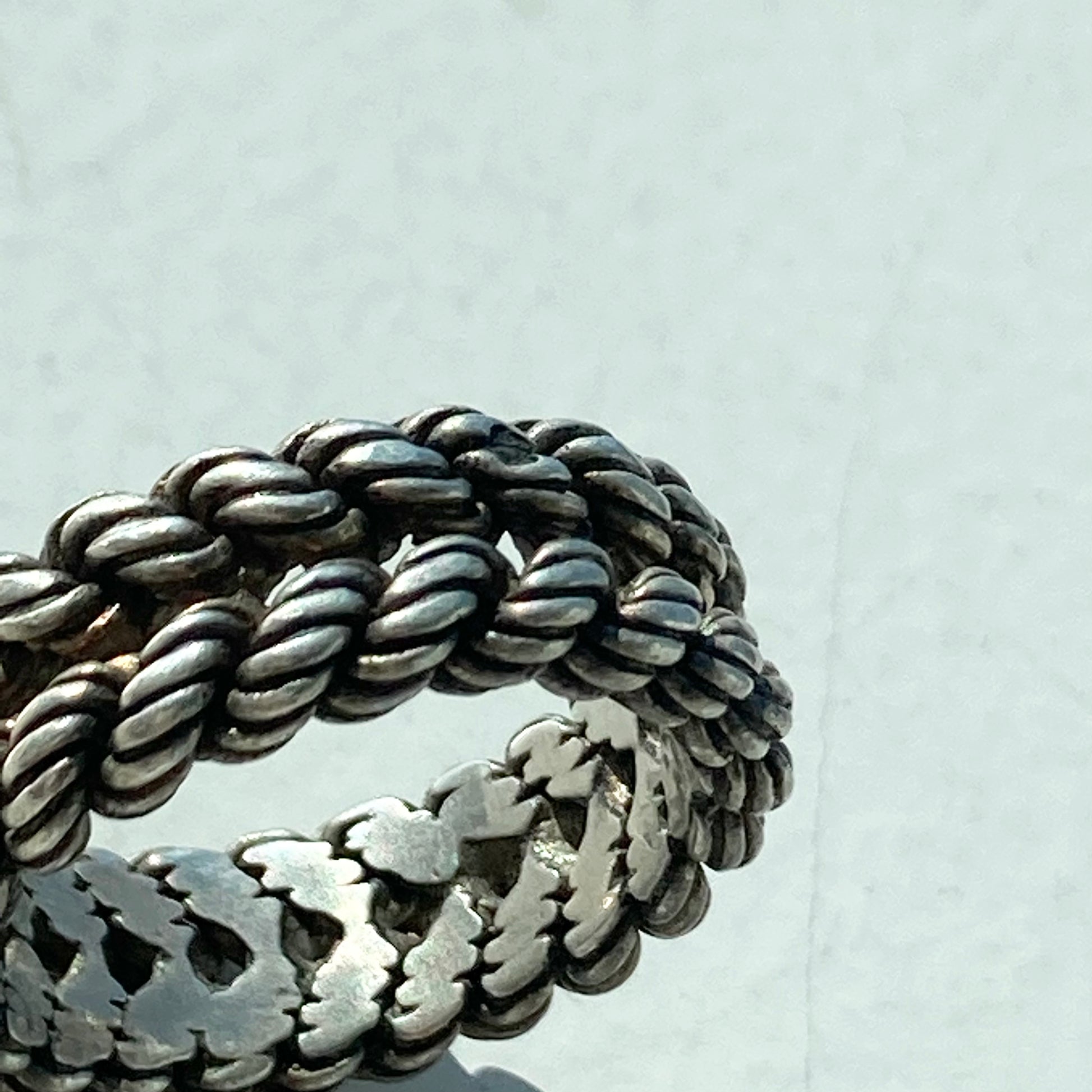 60s Hermes vintage ring SV800 エルメス ヴィンテージ ロープ リング 60s Hermes vintage ring SV800 エルメス ヴィンテージ ロープ リング