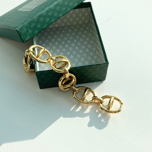 90s GUCCI by TOMFORD Anchor Chain bracelet vintage